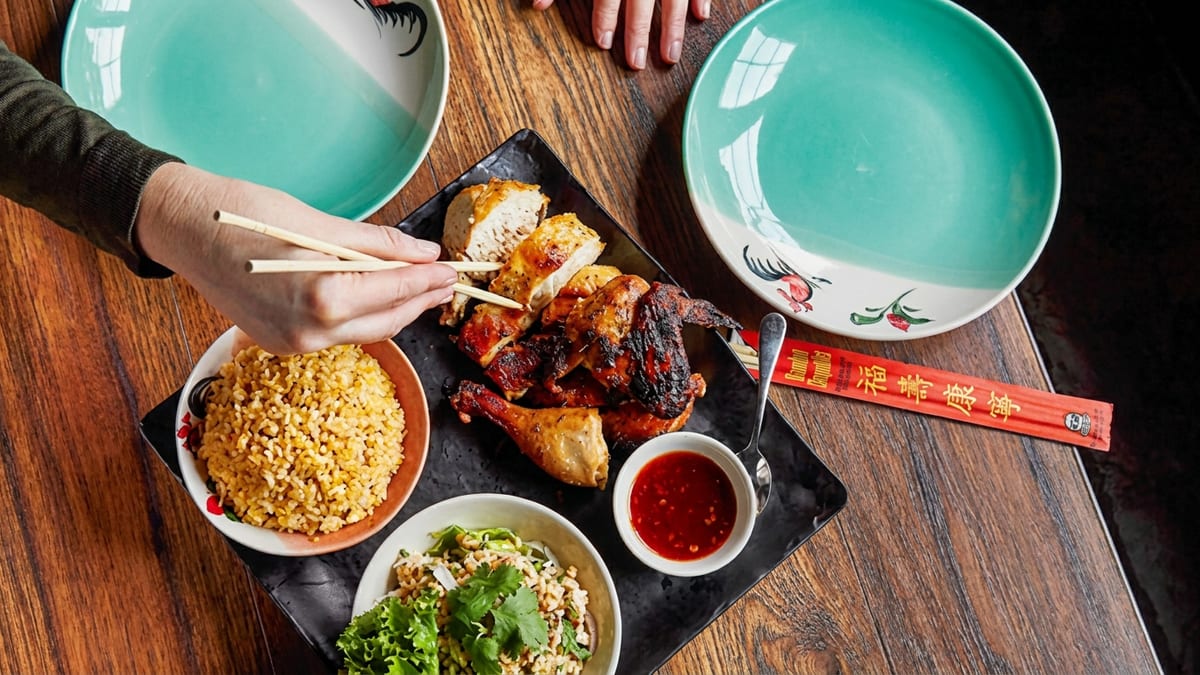 Thai street food meets rotisserie