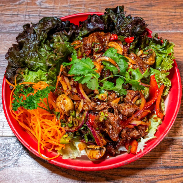 Spicy Grilled Beef Salad.