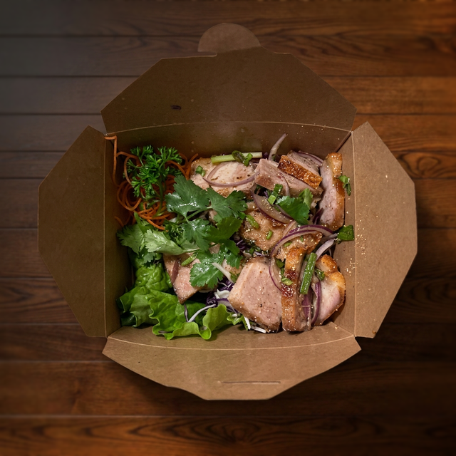 Crispy Pork Belly Salad.